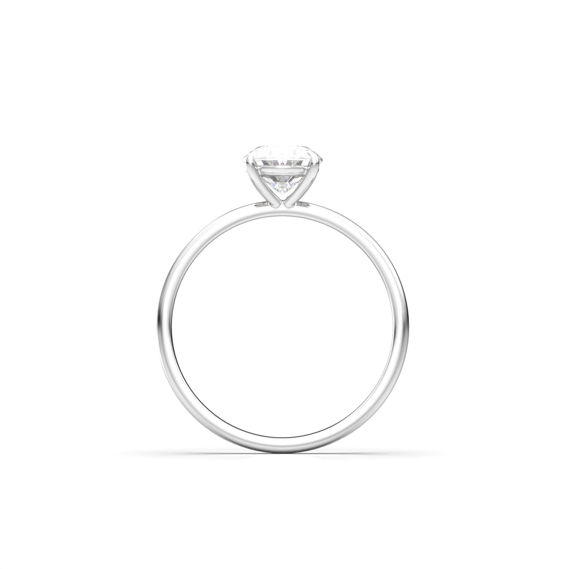 moissanite, oval solitaire, platinum band, engagement ring | Moissanite Engagement Rings 