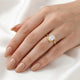Oval Solitaire Curved Band Moissanite Engagement Ring — Guthrie Jewellery
