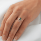 Oval Solitaire Emerald Colour Moissanite Engagement Ring - Ready To Ship - Moissanite Engagement Rings