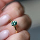 Oval Solitaire Emerald Colour Moissanite Engagement Ring - Ready To Ship - Moissanite Engagement Rings