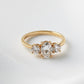 Oval Trilogy Round Setting Diamond Engagement Ring - Moissanite Engagement Rings