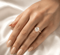 Maeve — Oval Bezel Moissanite Engagement Ring