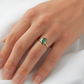 Oval Emerald Colour Solitaire Moissanite Engagement Ring - Ready To Ship