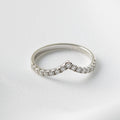 Full Pavè With Peak Moissanite Wedding Band