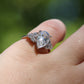 Pear Cluster Stones Moissanite Engagement Ring - Ready To Ship - Moissanite Engagement Rings