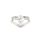 moissanite, pear solitaire, platinum band, engagement ring | Moissanite Engagement Rings 