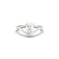 Pear Shaped Moissanite With Curved Band - moissaniteengagementrings