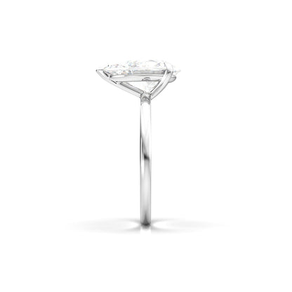 Pear Solitaire Diamond Engagement Ring - Moissanite Engagement Rings