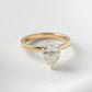 Pear Solitaire Moissanite Engagement Ring - Ready To Ship - Moissanite Engagement Rings