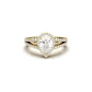 Pear Split Band Setting Moissanite Engagement Ring - Moissanite Engagement Rings