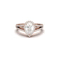 Pear Split Band Setting Moissanite Engagement Ring - Moissanite Engagement Rings