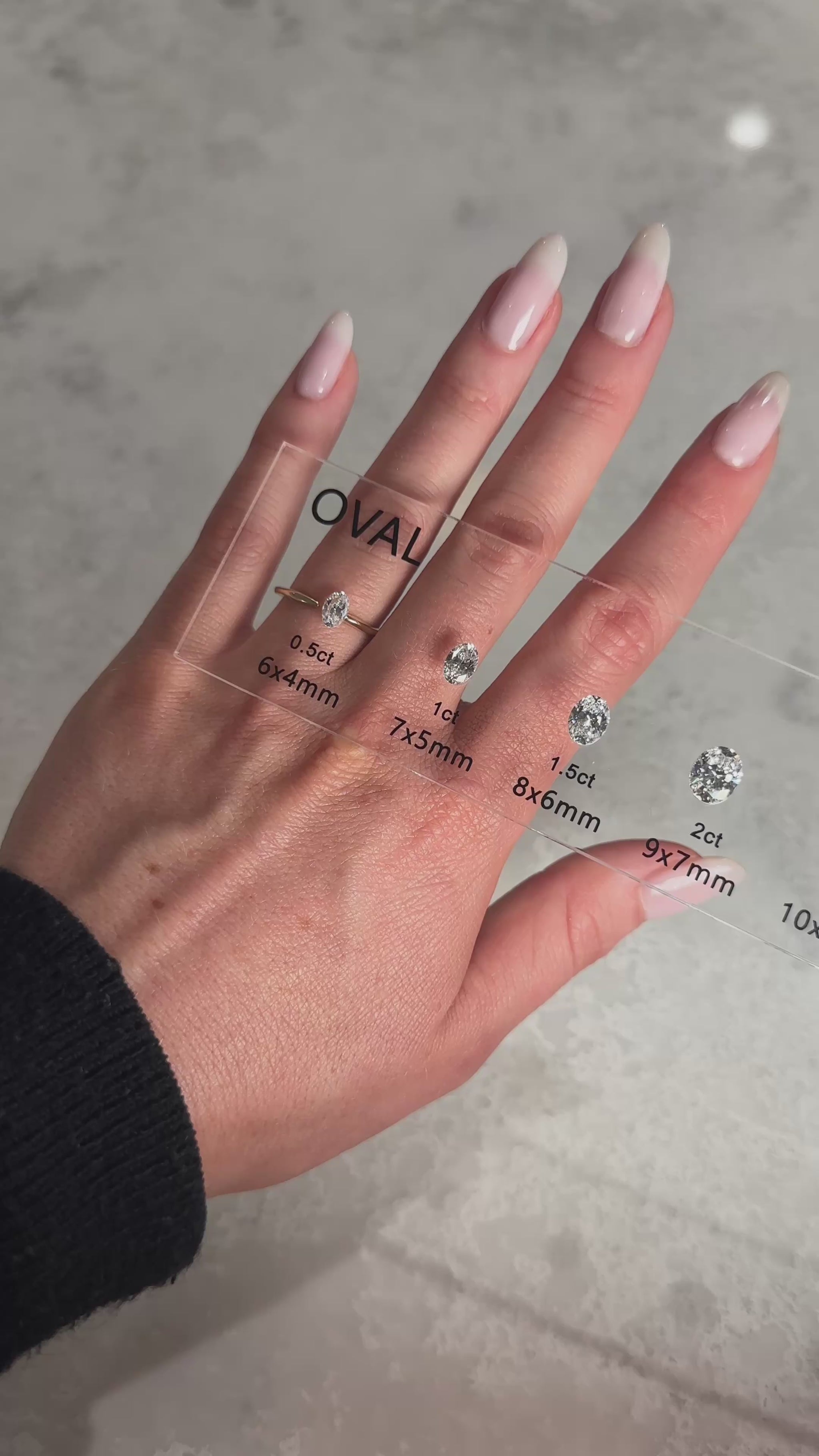 Oval Hidden Halo Moissanite Engagement Ring video