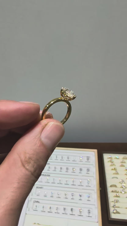 2.5ct Pear Solitaire 14k Yellow Gold