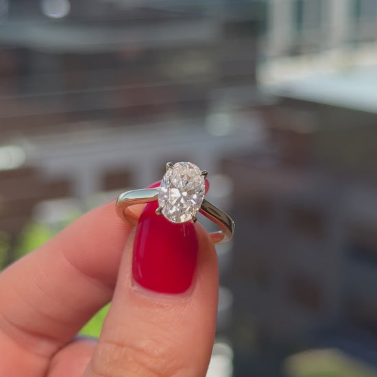 Oval Cathedral Moissanite video