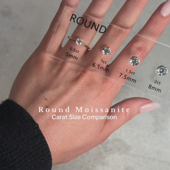 Round Solitaire Diamond Engagement Ring video — front view