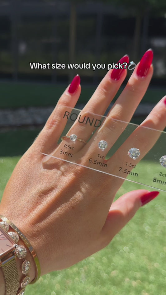 Polly — Round Hidden Halo Diamond Engagement Ring