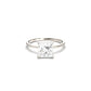 Princess Solitaire Moissanite Engagement Ring | Moissanite Engagement Rings