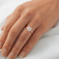 Princess Solitaire Moissanite Engagement Ring