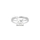 Princess Cut Solitaire 4 Claw With Hidden Halo - moissaniteengagementrings