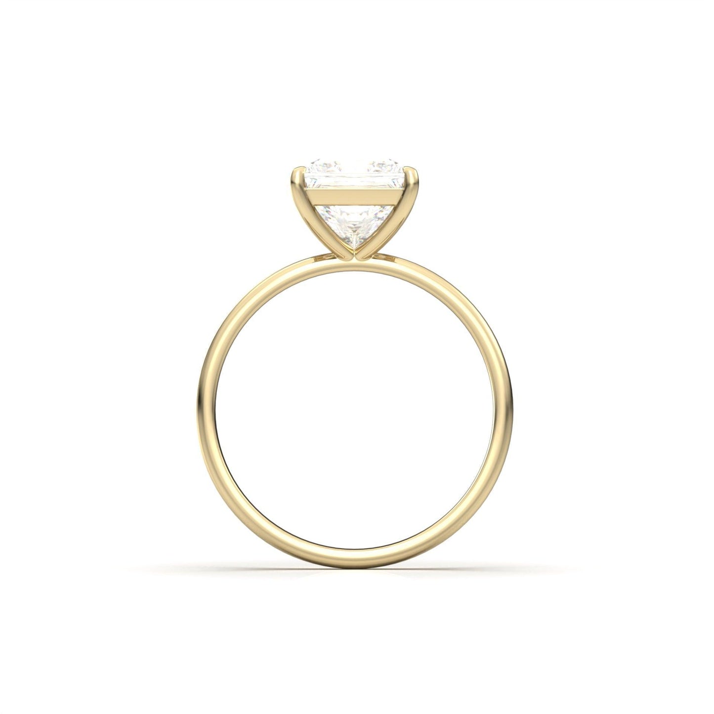 Princess Solitaire Moissanite Engagement Ring | Moissanite Engagement Rings