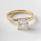 Princess Solitaire Diamond Engagement Ring - Moissanite Engagement Rings