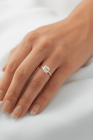 Princess Solitaire Diamond Engagement Ring