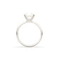 Princess Solitaire Moissanite Engagement Ring - Moissanite Engagement Rings