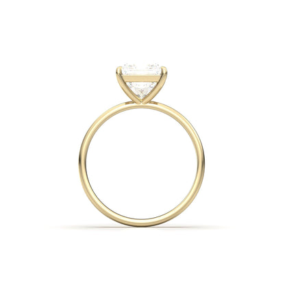 Princess Solitaire Moissanite Engagement Ring - Moissanite Engagement Rings