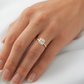 Princess Cut Solitaire 4 Claw Diamond Ring