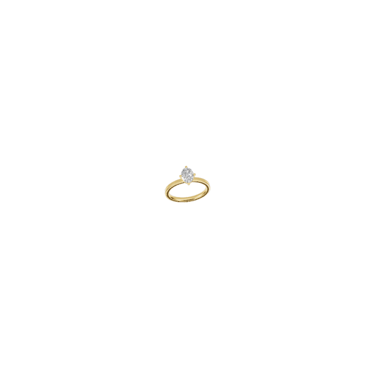 Oval Solitaire - Moissanite Engagement Rings