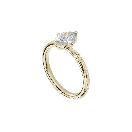 Antique Engraved Solitaire