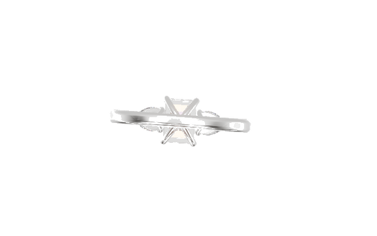 11 Pave 3 Stone Pear Cathedral