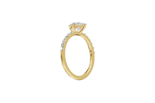 Half-Pave Solitaire