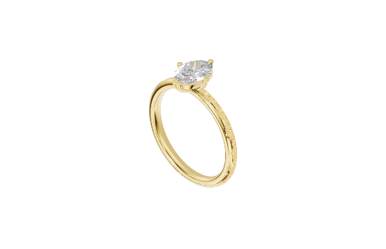 Antique Engraved Solitaire