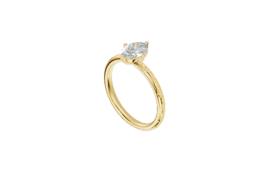 Antique Engraved Solitaire