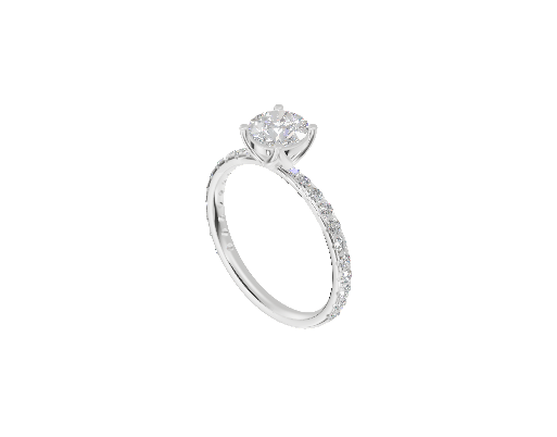 Pave Tulip Solitaire Cathedral