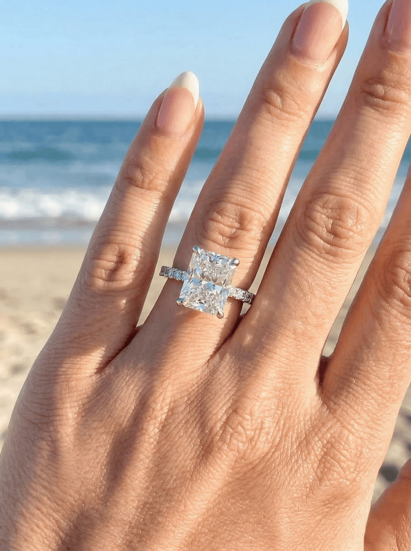 Trilogy engagement ring made to order