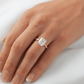 Radiant Hidden Halo Moissanite Engagement Ring - Ready To Ship - Moissanite Engagement Rings