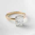 Astrid — Radiant Hidden Halo Moissanite Engagement Ring - Ready To Ship