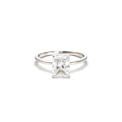 Radiant Solitaire Diamond Engagement Ring - Moissanite Engagement Rings