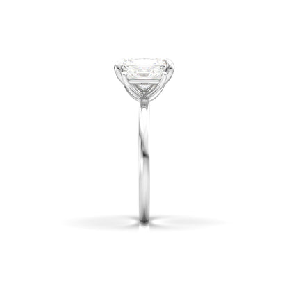 Radiant Trilogy Diamond Engagement Ring - Moissanite Engagement Rings