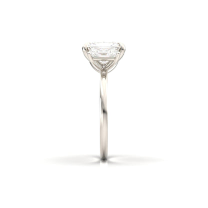 Radiant Trilogy Diamond Engagement Ring - Moissanite Engagement Rings