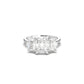 Radiant Trilogy Moissanite Engagement Ring - Moissanite Engagement Rings