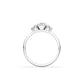 Round Clusters & Extra Prongs Moissanite Engagement Ring - Moissanite Engagement Rings