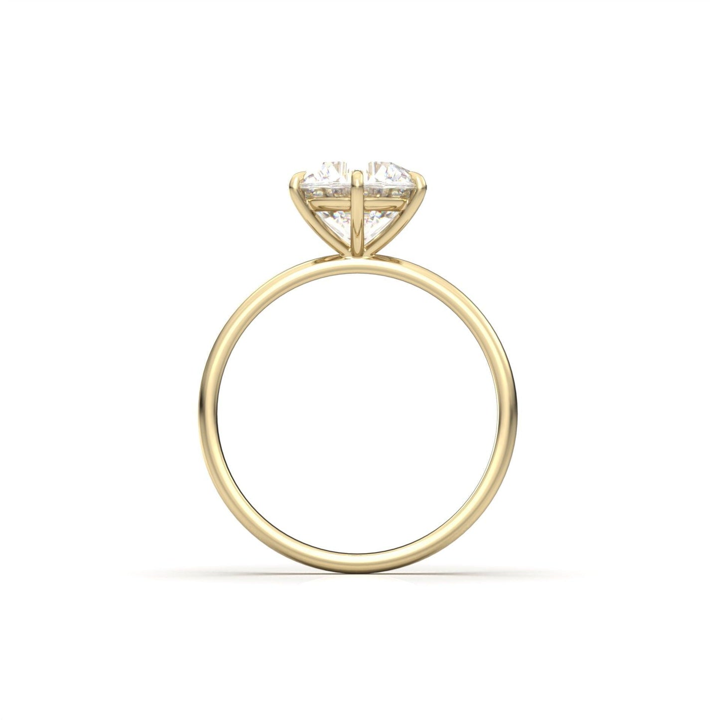 Round Cut Solitaire 6 Claw Setting - moissaniteengagementrings