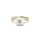 Round Cut Solitaire 6 Claw Setting With Hidden Halo - moissaniteengagementrings