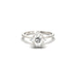 Round Cut With Accent Stones Moissanite Engagement Ring - Moissanite Engagement Rings