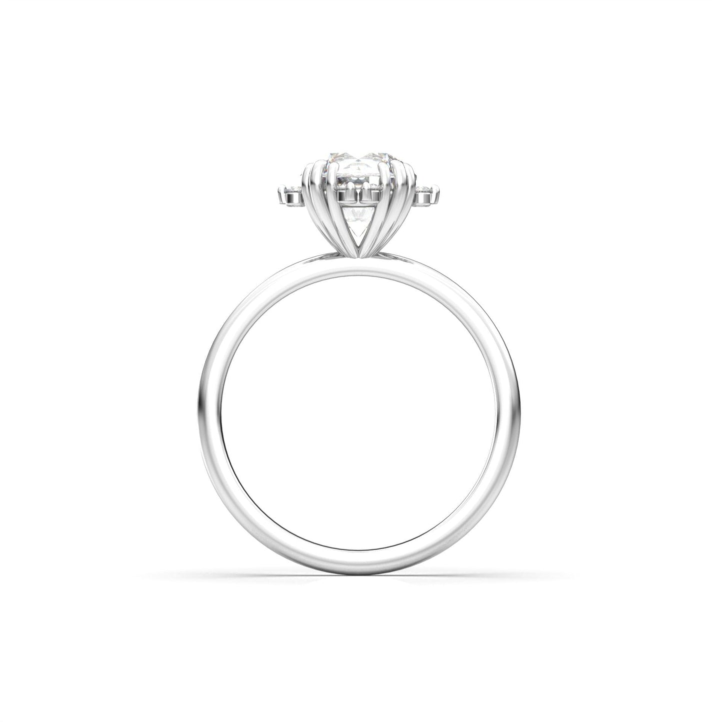 Round Cut With Accent Stones - moissaniteengagementrings