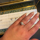 Round Solitaire 6 Claw Half Pavé Moissanite Ring - Moissanite Engagement Rings