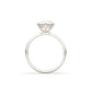 Round Solitaire 6 Claw Setting Moissanite Engagement Ring - Moissanite Engagement Rings